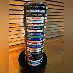 Retro Cassette Tape Stainless Steel Tumbler | Vintage Music Aesthetic Cup